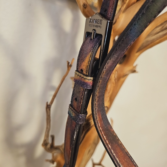 Aimee Kestenberg Metaliic Tie Dye Messenger NWT - Picture 7 of 8